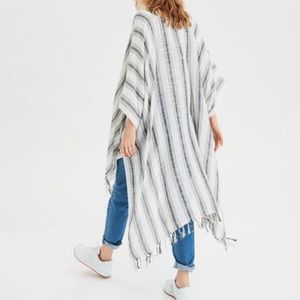 AE Striped Midi Kimono